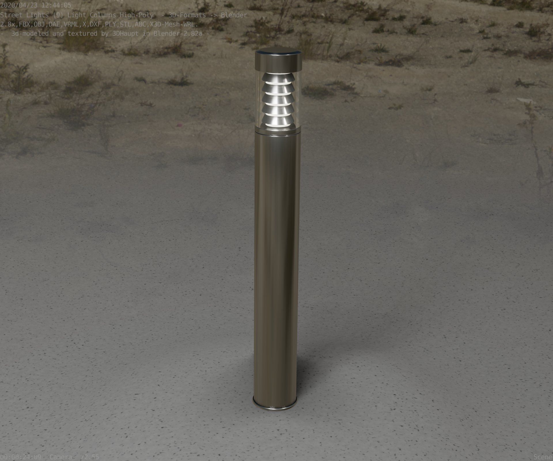 Light Column -6- Street Light -9- 3D model_85