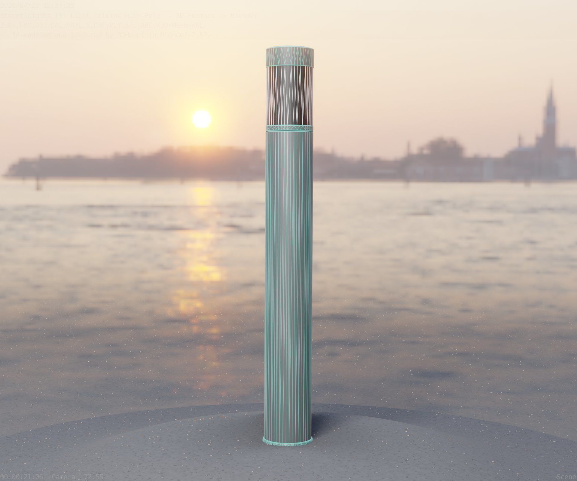 Light Column -6- Street Light -9- 3D model_22