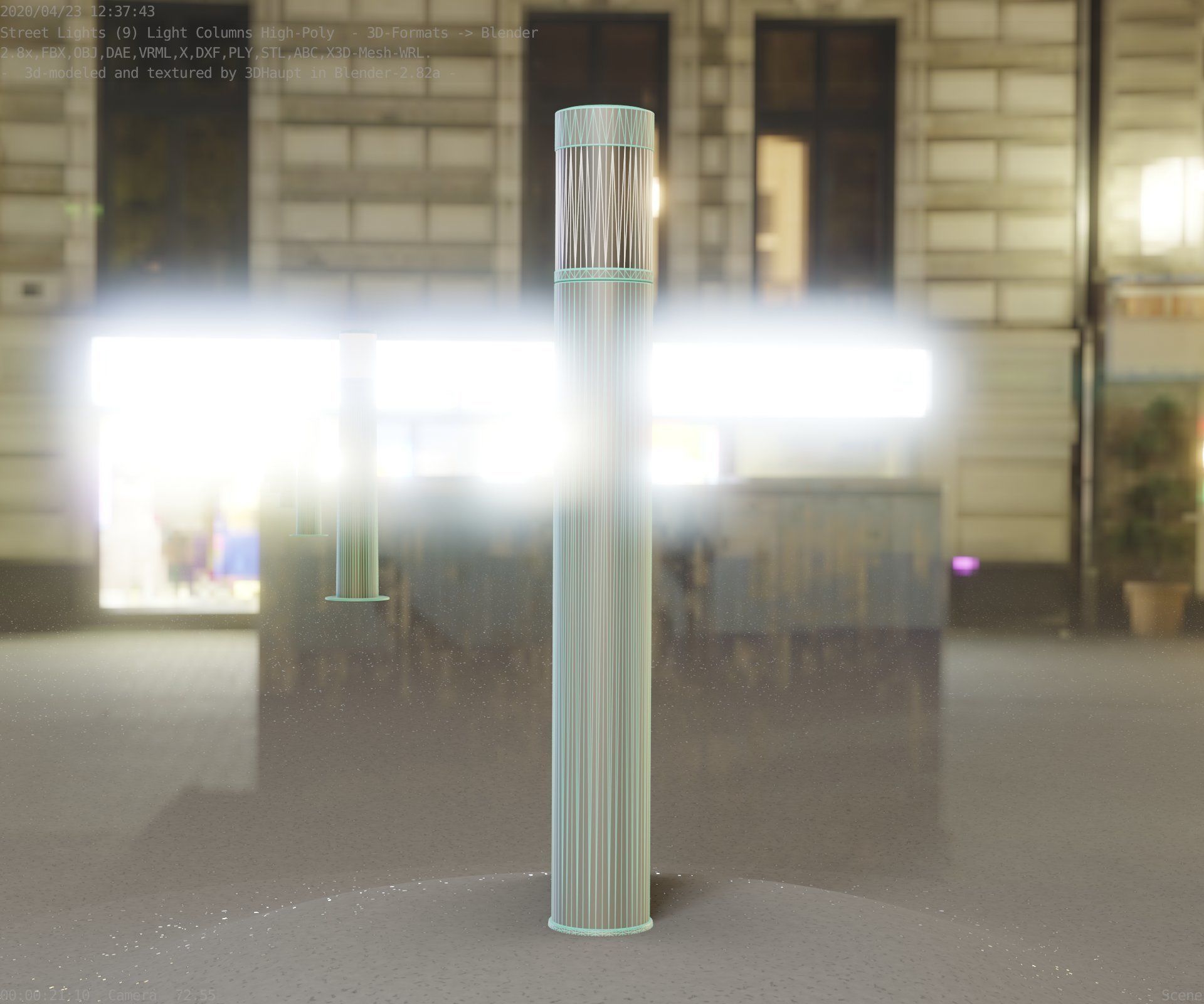 Light Column -6- Street Light -9- 3D model_26