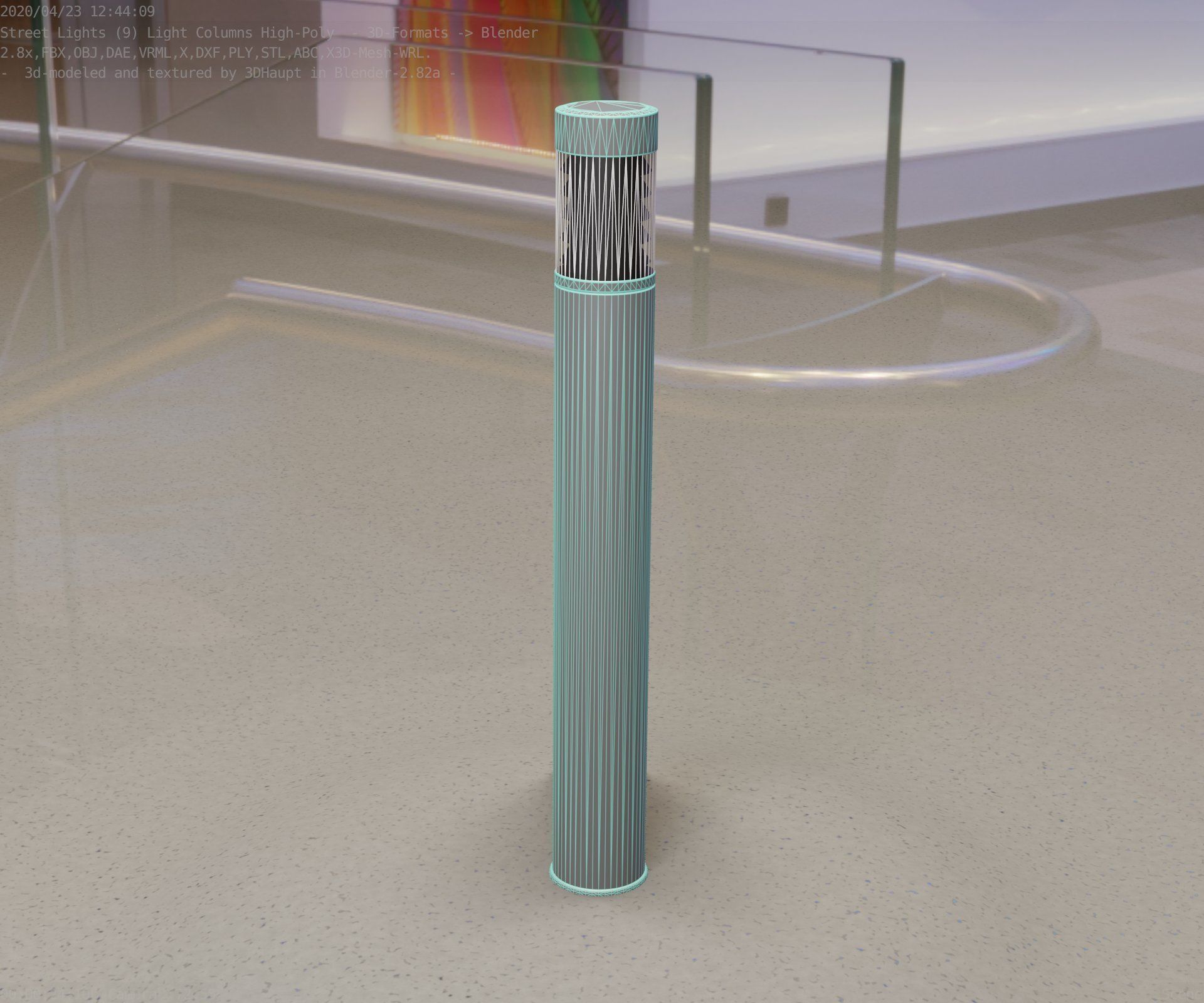 Light Column -6- Street Light -9- 3D model_86