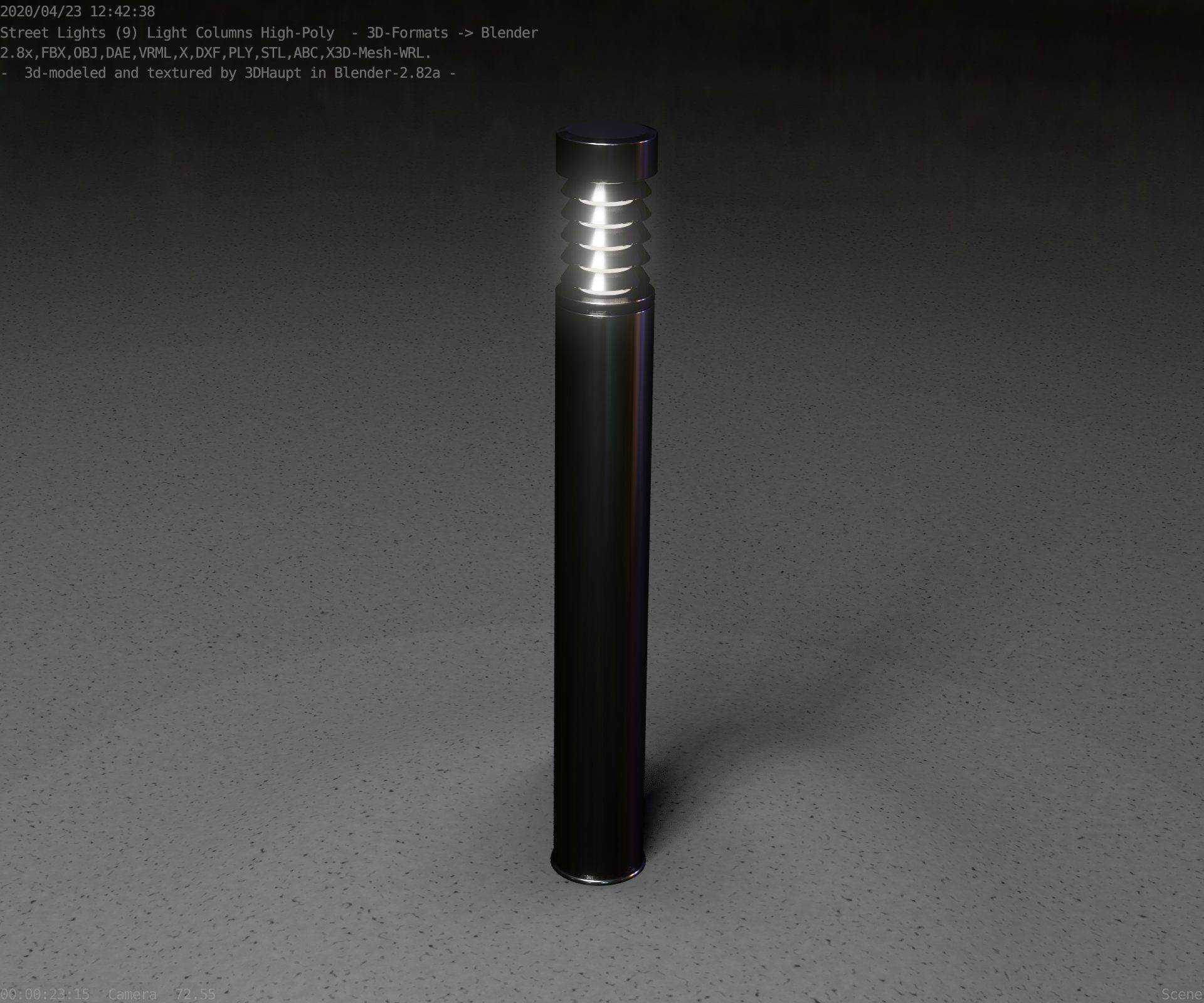 Light Column -6- Street Light -9- 3D model_67