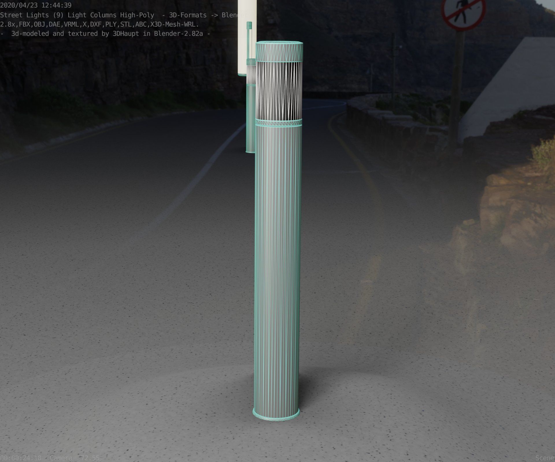 Light Column -6- Street Light -9- 3D model_94