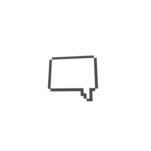 Pixel Speech Bubbles v3 001 Low-poly 3D model