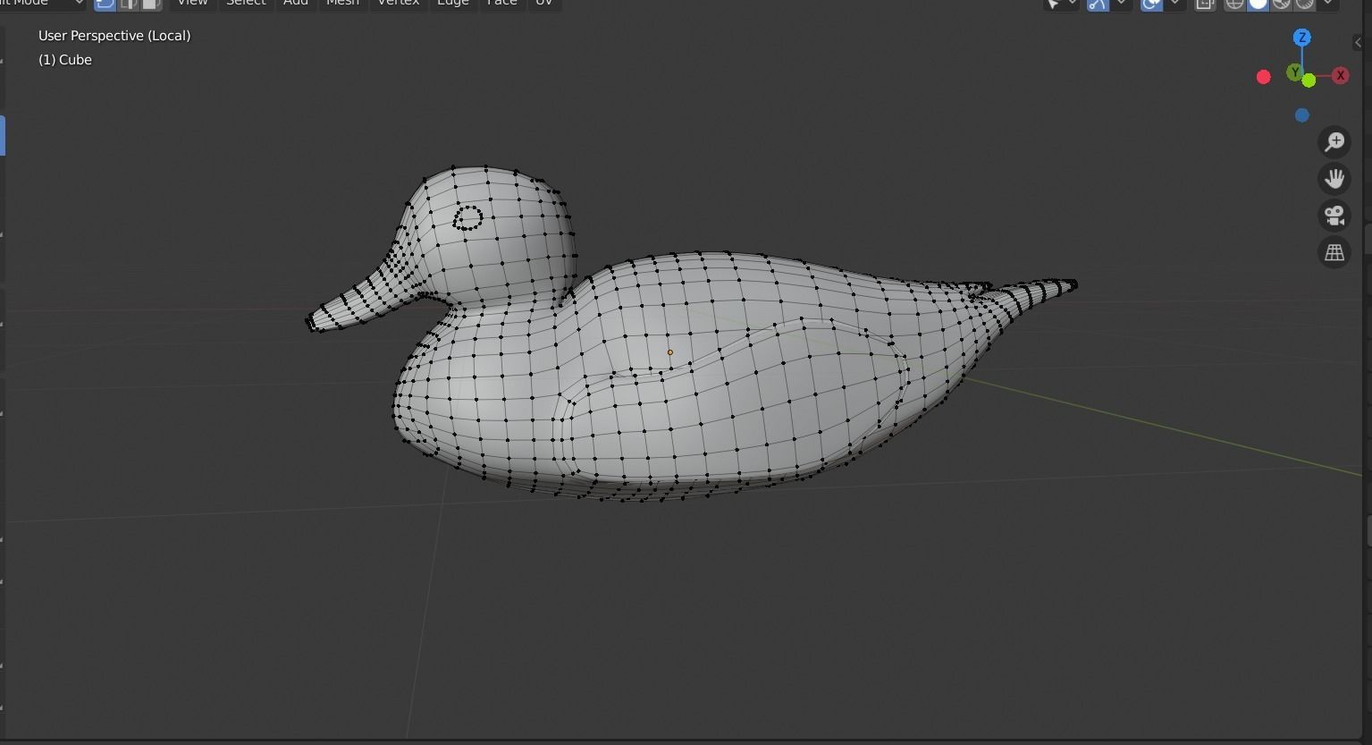 hunting duck Low-poly 3D model_19