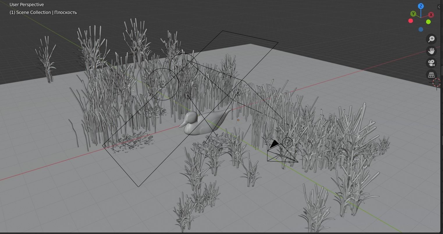 hunting duck Low-poly 3D model_15