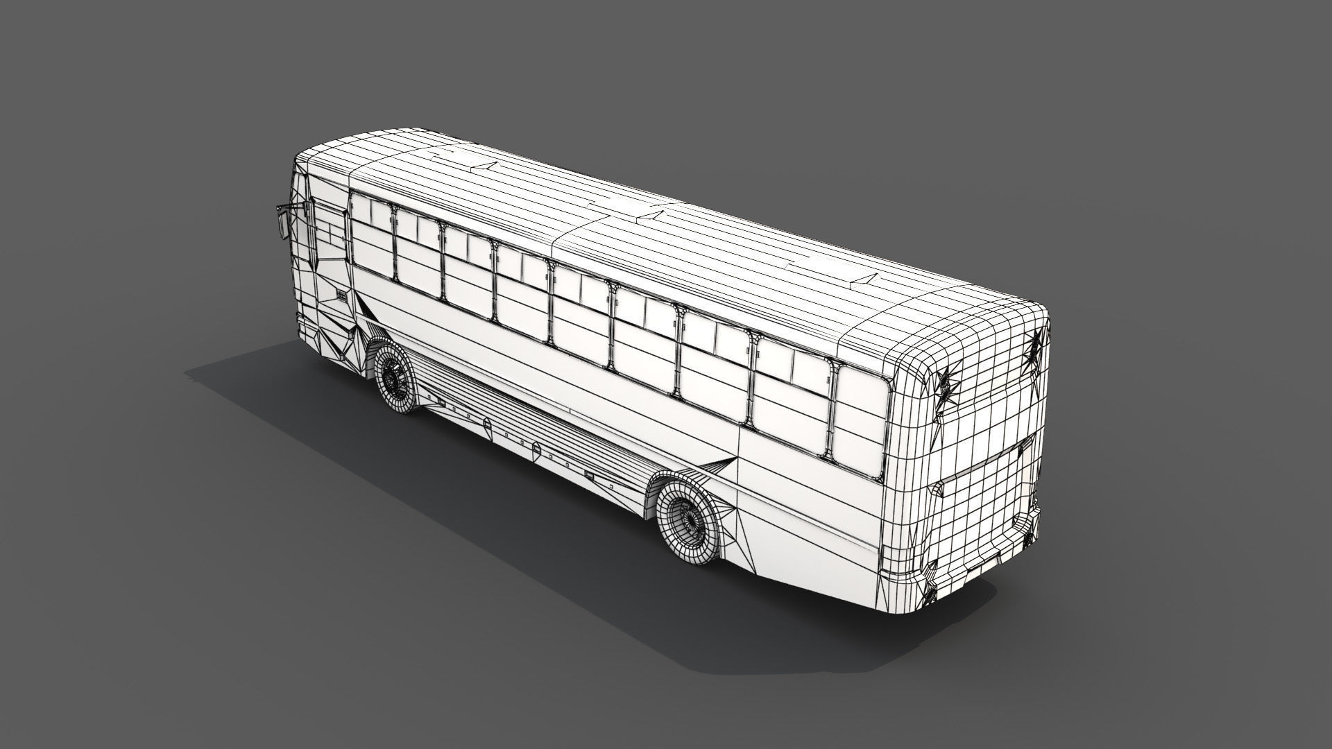 City Bus Low-poly 3D model_6