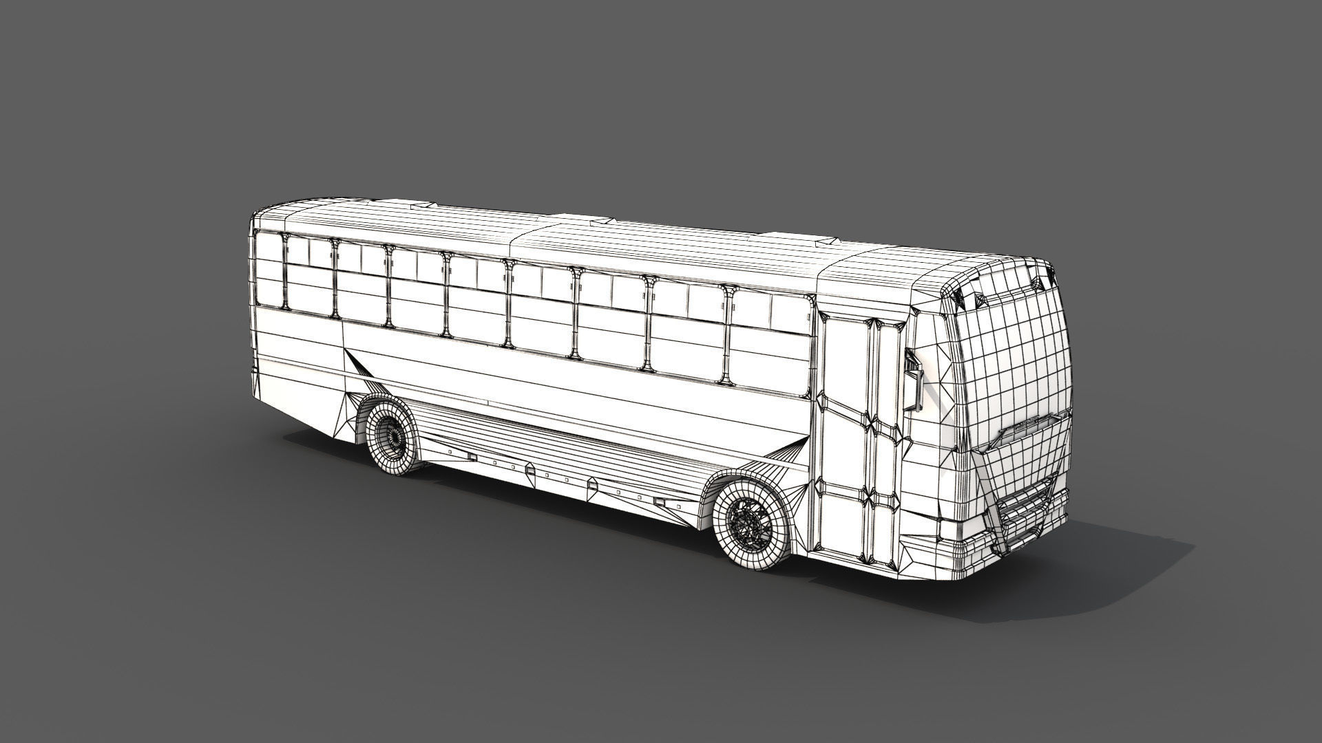 City Bus Low-poly 3D model_5