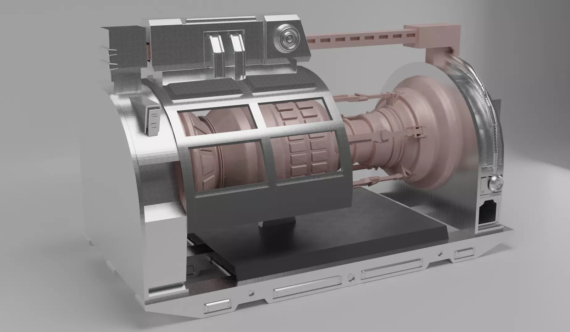 Industrial machine 3D model_0