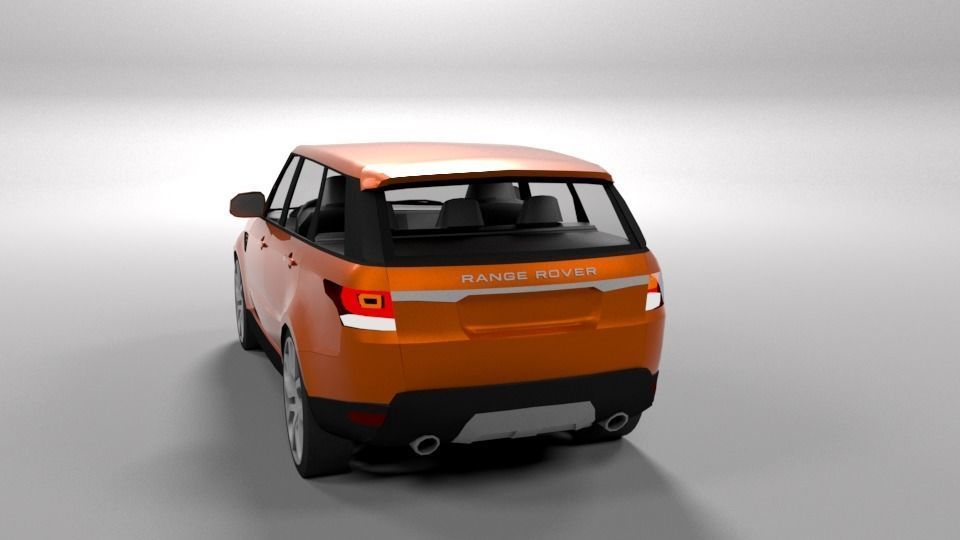 RANGE ROVER SPORT 2014 LOWPOLY Low-poly 3D model_3