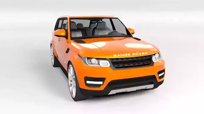 RANGE ROVER SPORT 2014 LOWPOLY Low-poly 3D model
