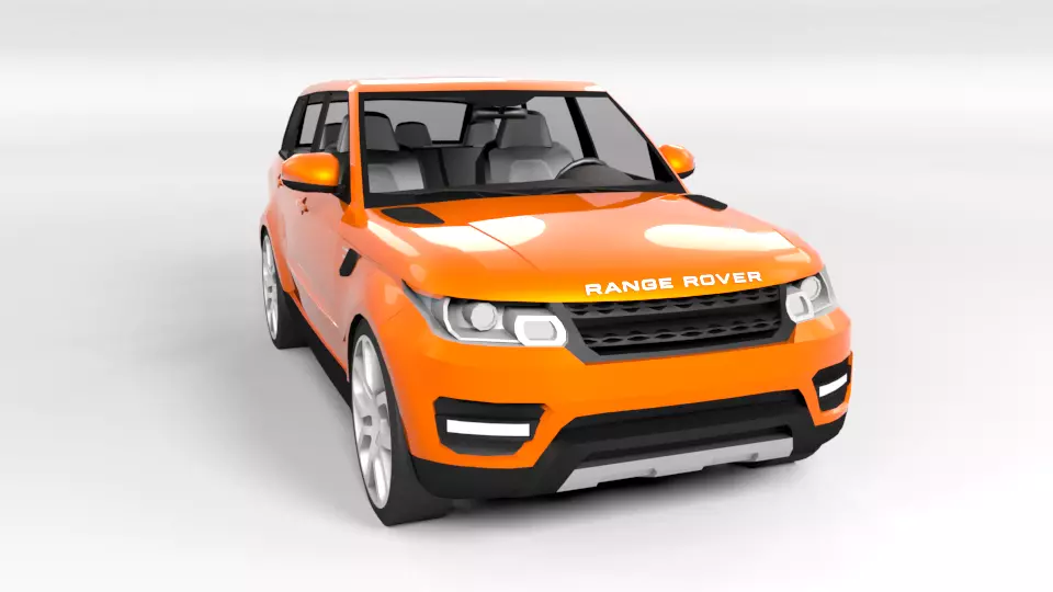 RANGE ROVER SPORT 2014 LOWPOLY Low-poly 3D model_0