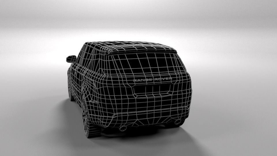 RANGE ROVER SPORT 2014 LOWPOLY Low-poly 3D model_2