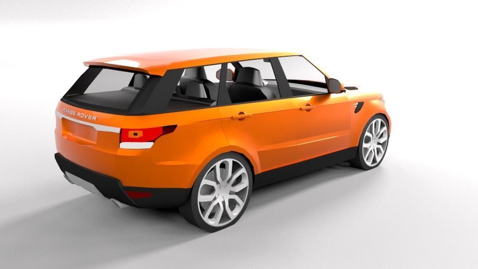 RANGE ROVER SPORT 2014 LOWPOLY Low-poly 3D model_5