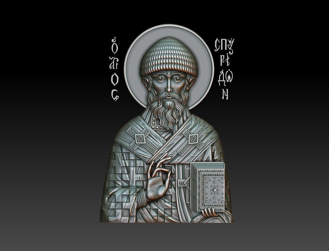Saint Spyridon of Trimyphus 3D model_11