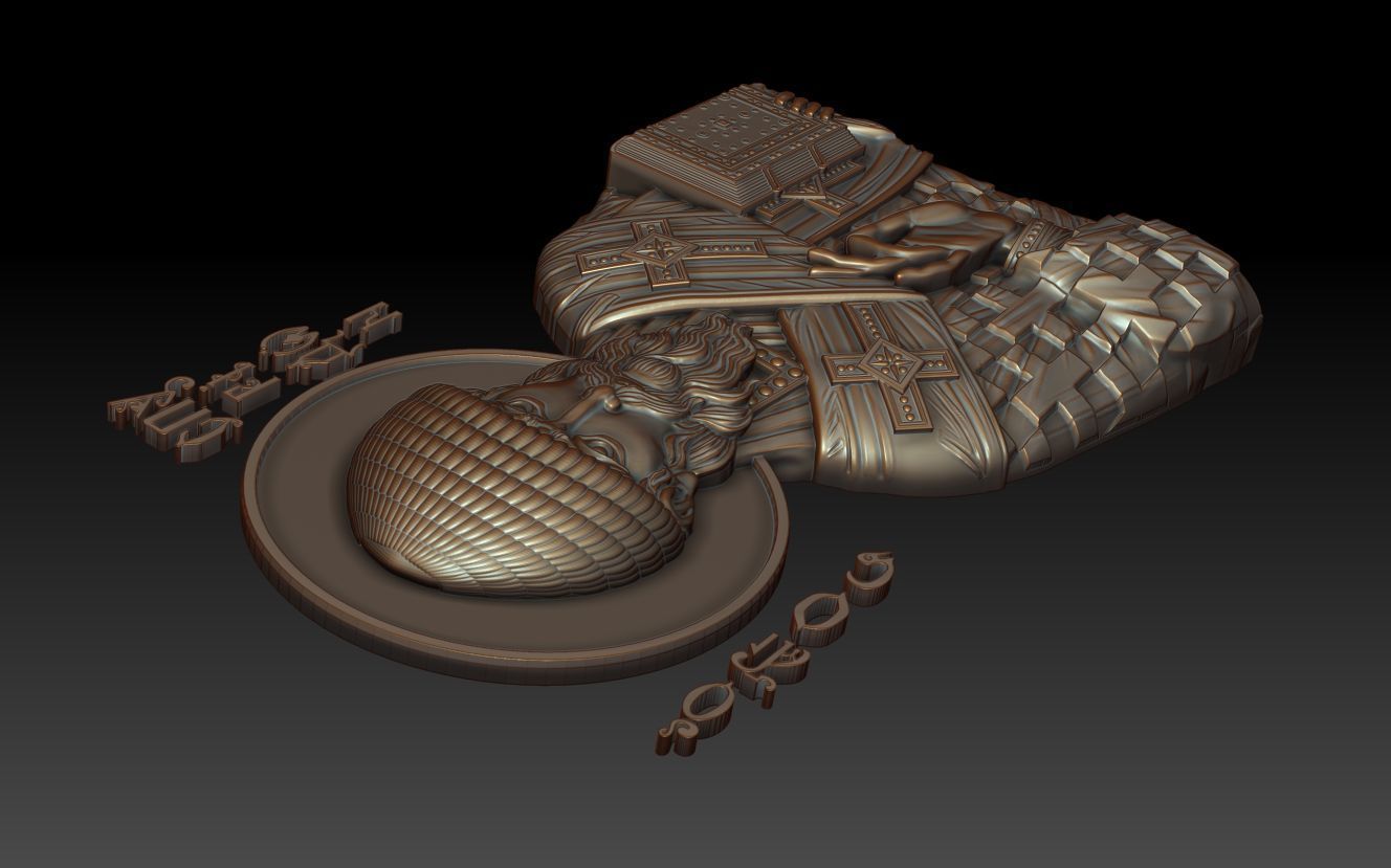 Saint Spyridon of Trimyphus 3D model_10