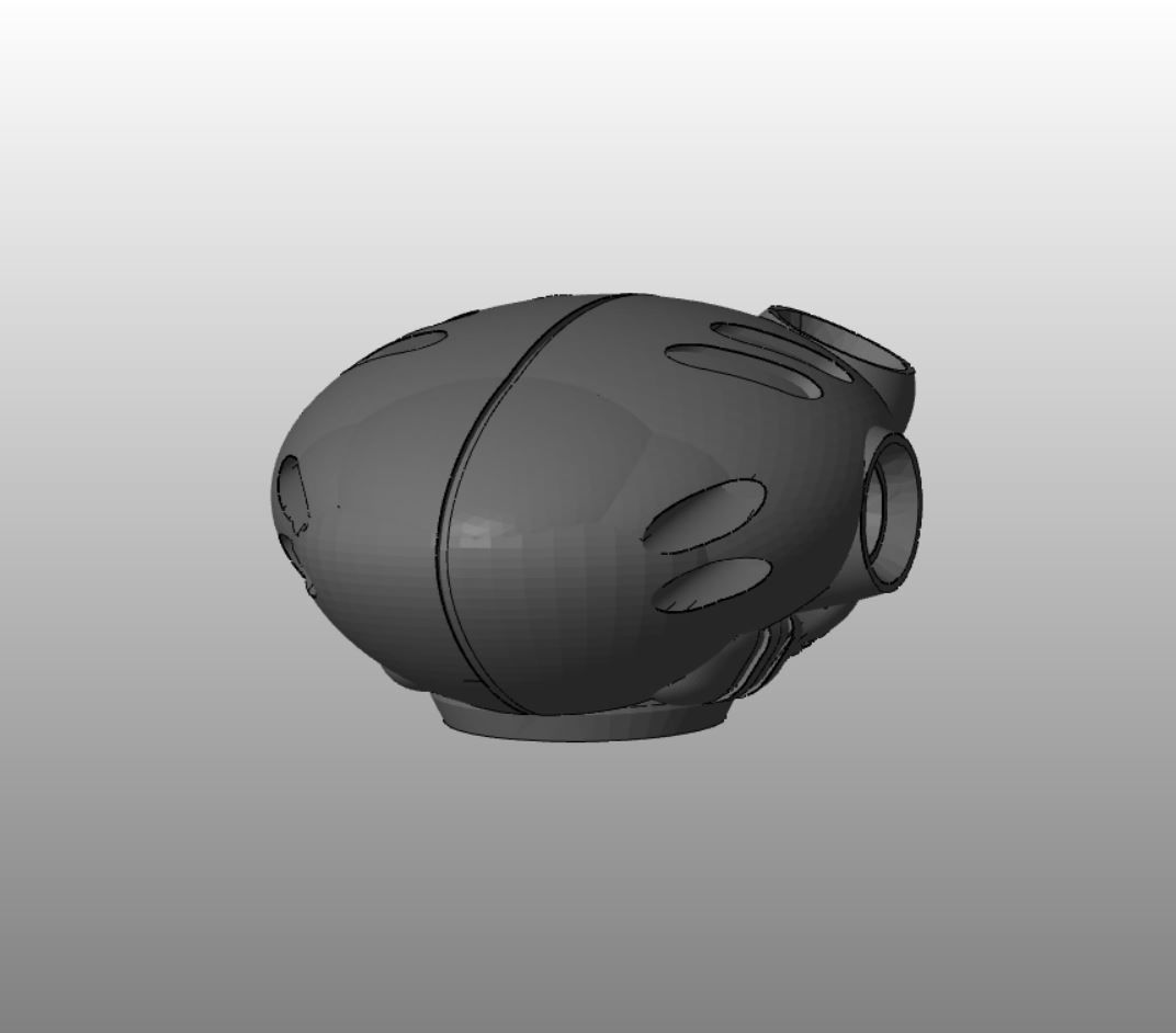 CHIBI-TECH SD - OVERSEER CORE  3D print model_1