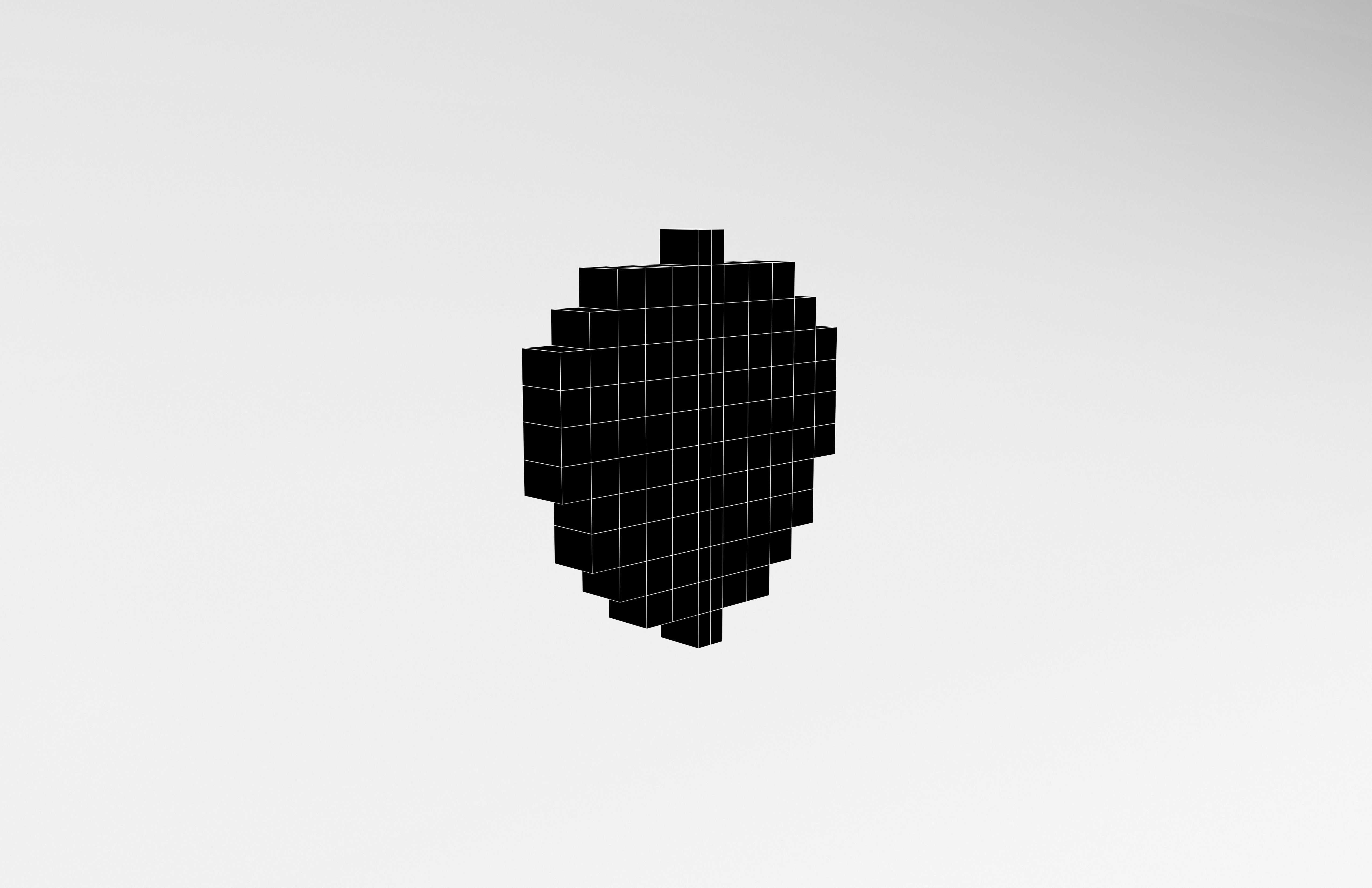 Pixel Strawberries v1 006 Low-poly 3D model_7
