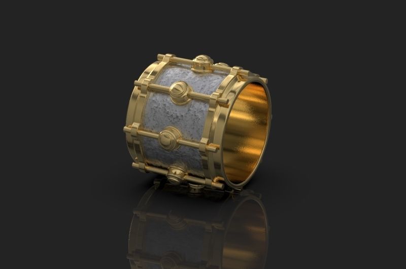 Ring with Clips 3D print model_4