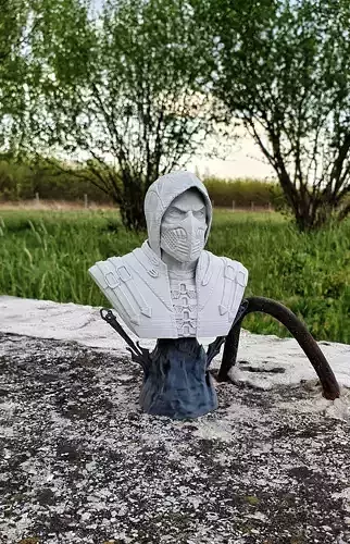 Mortal Kombat Scorpion Bust and Mask 3D print model