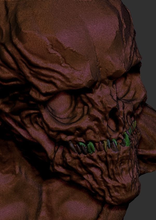 Skull alien 3D model_8