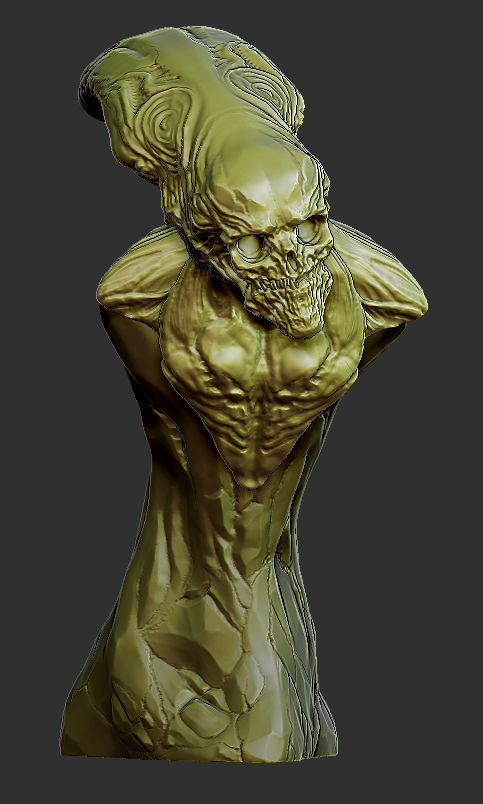 Skull alien 3D model_3