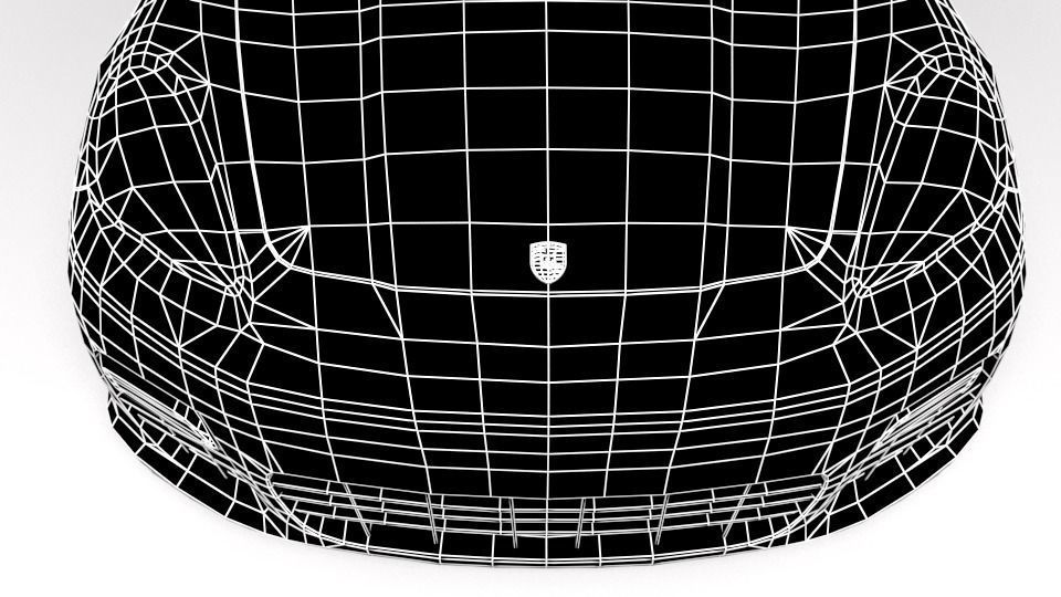 PORSCHE PANAMERA 2011 LOWPOLY Low-poly 3D model_9