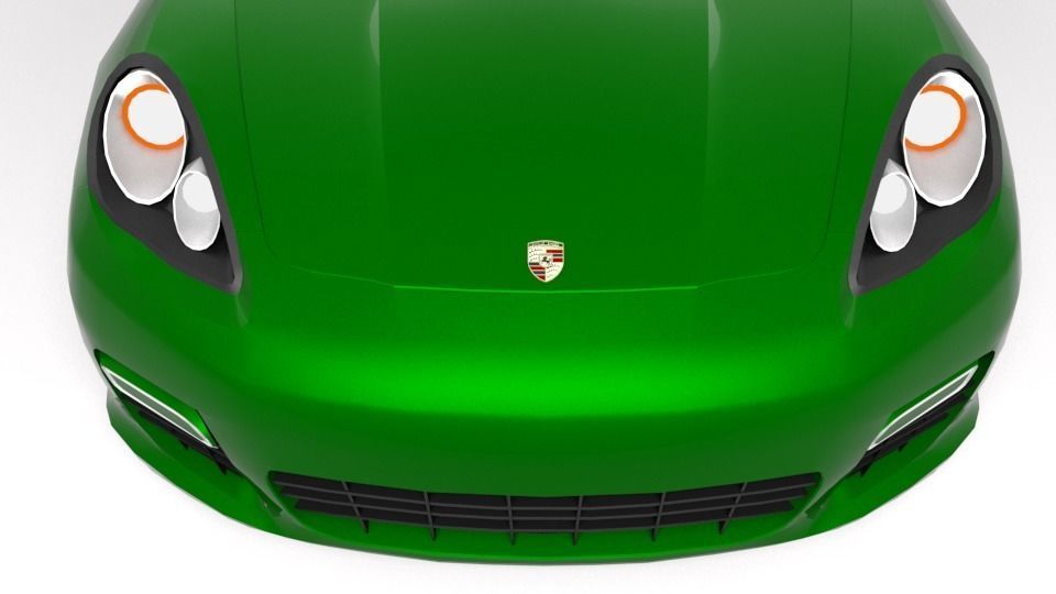 PORSCHE PANAMERA 2011 LOWPOLY Low-poly 3D model_8