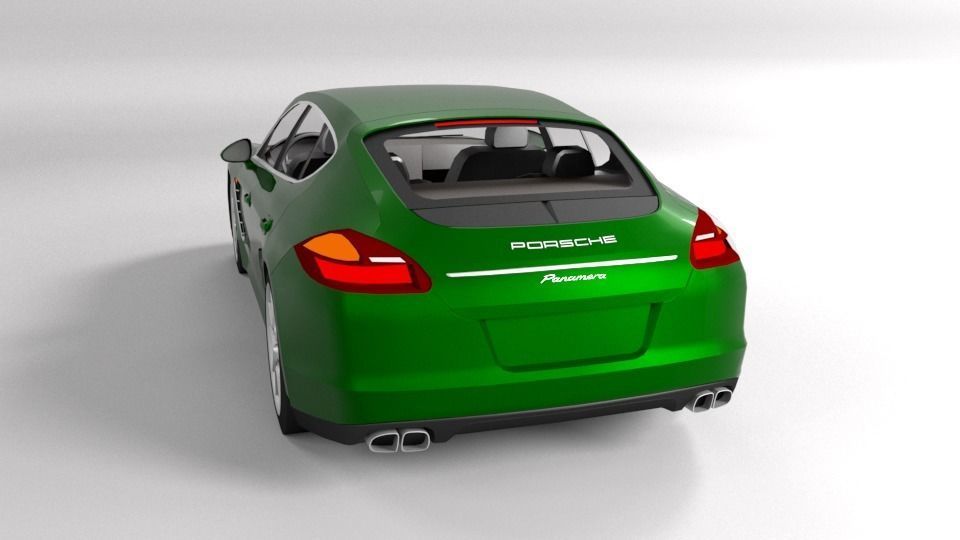 PORSCHE PANAMERA 2011 LOWPOLY Low-poly 3D model_2