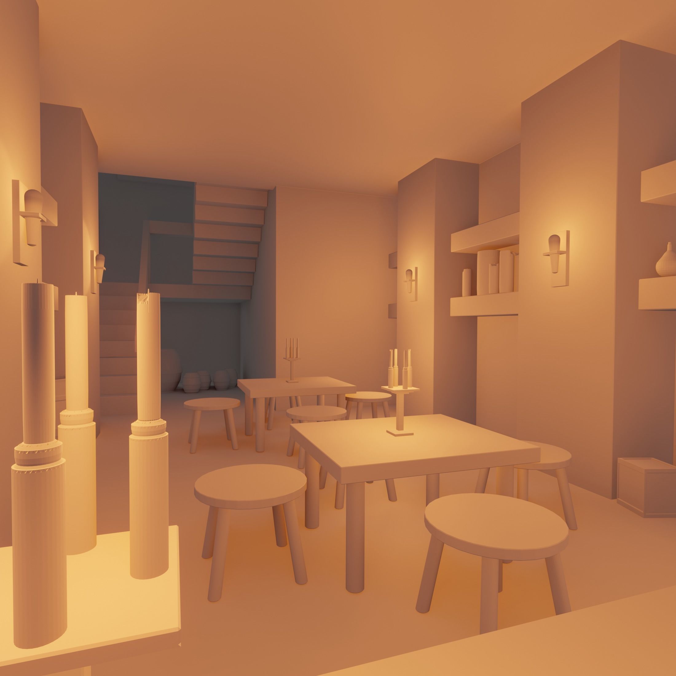 Big fantasy Inn 3D model_18