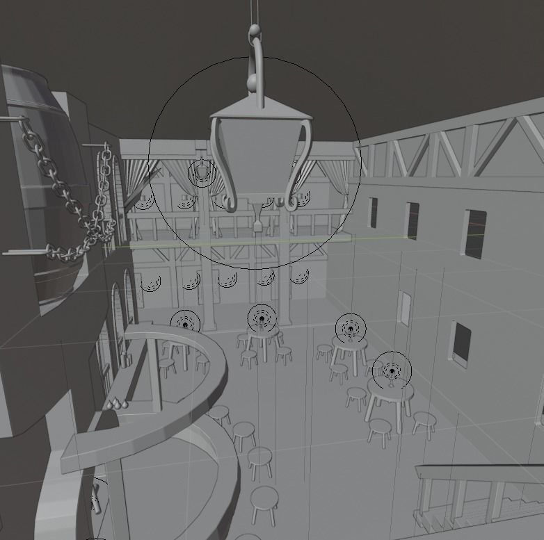 Big fantasy Inn 3D model_28