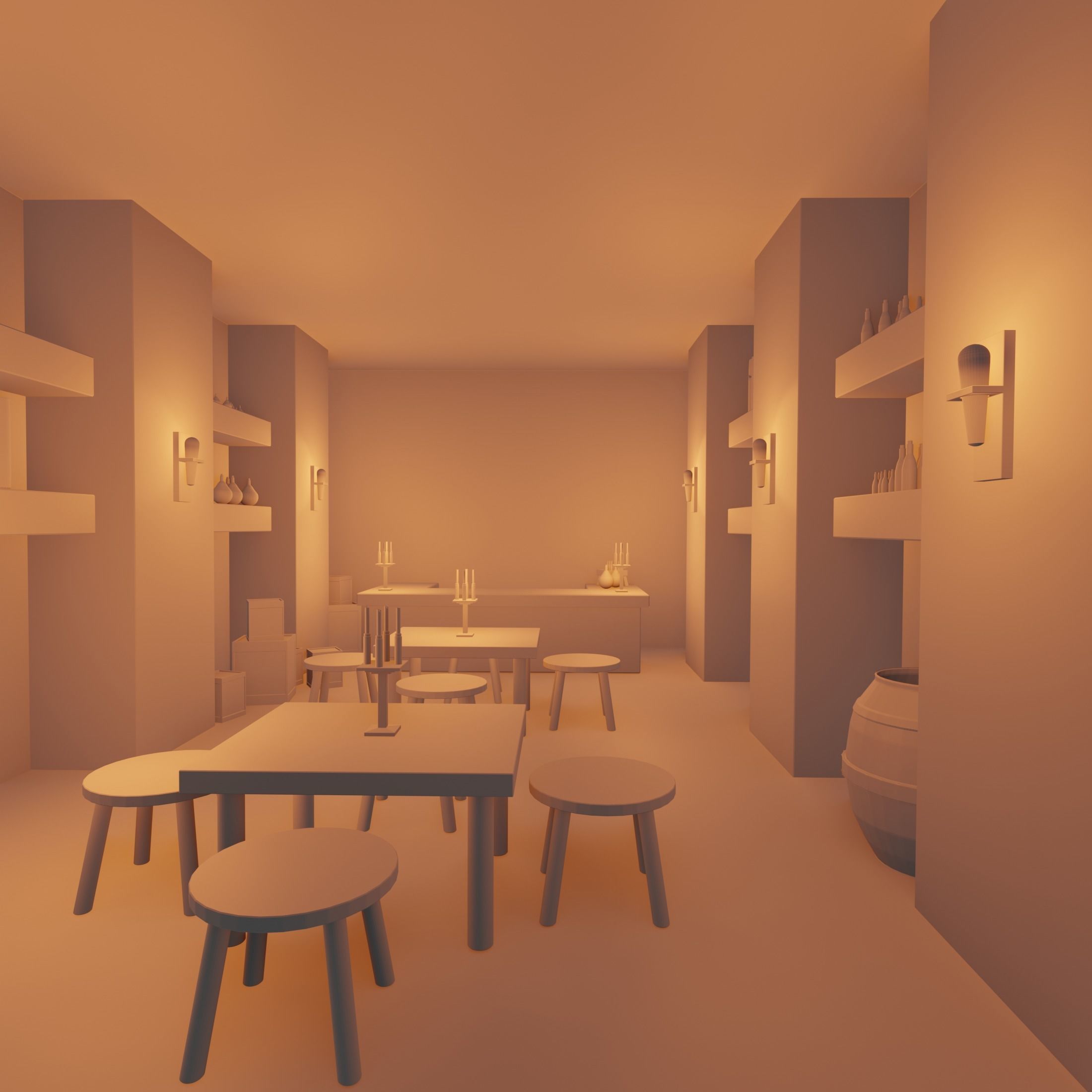 Big fantasy Inn 3D model_16