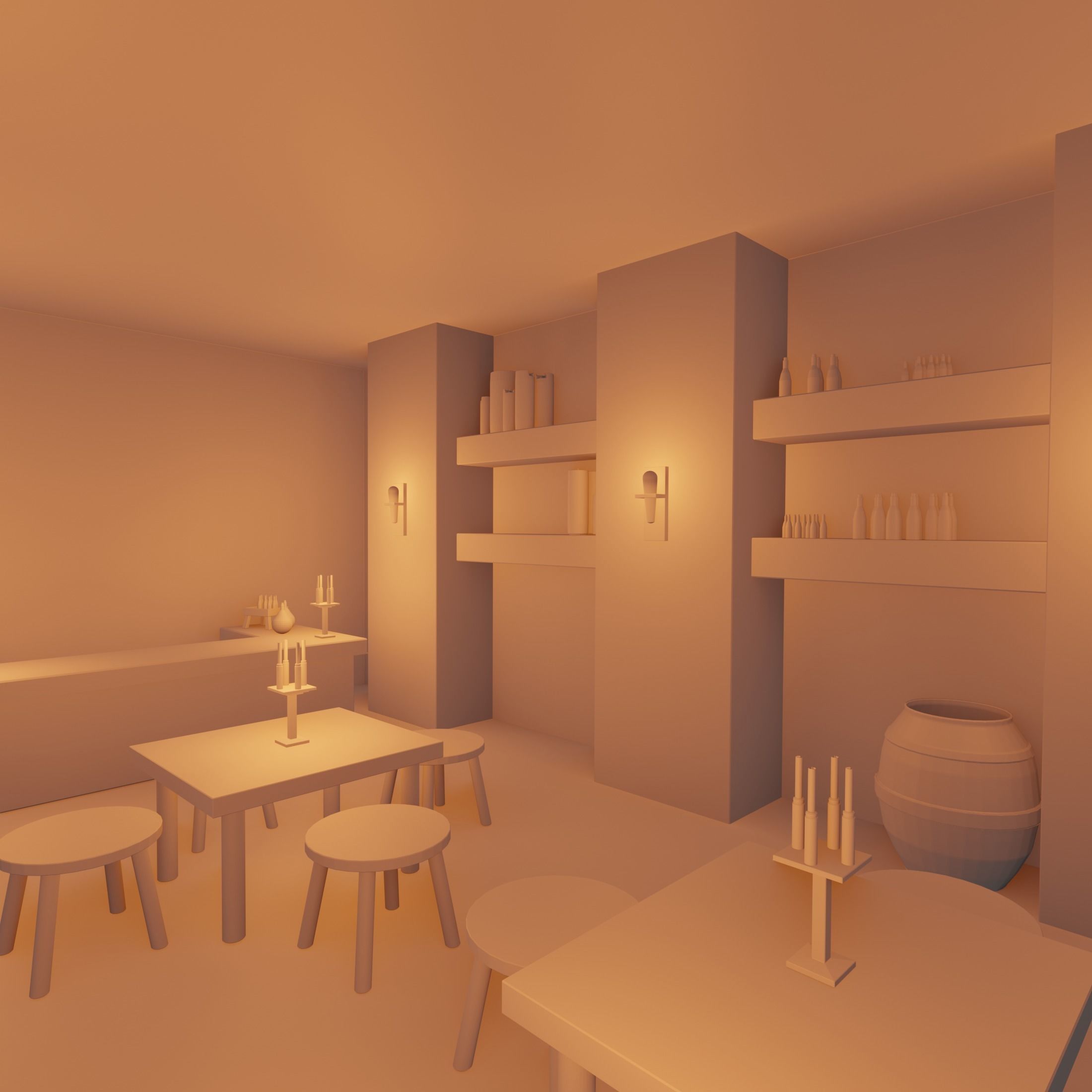 Big fantasy Inn 3D model_20