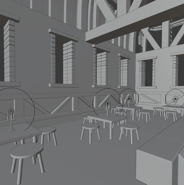 Big fantasy Inn 3D model_23