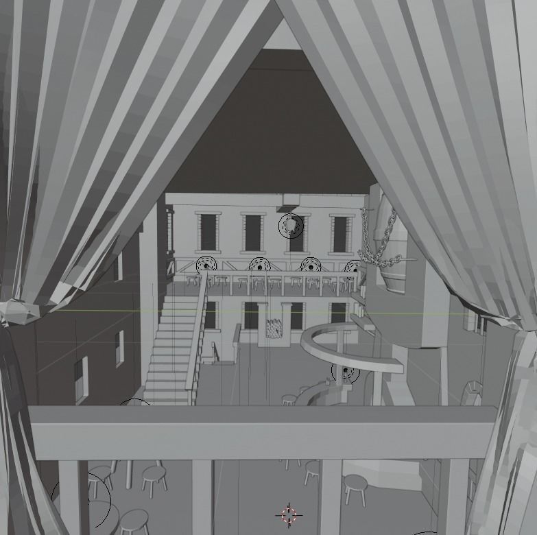 Big fantasy Inn 3D model_9