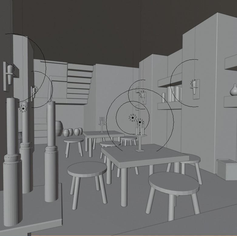 Big fantasy Inn 3D model_19