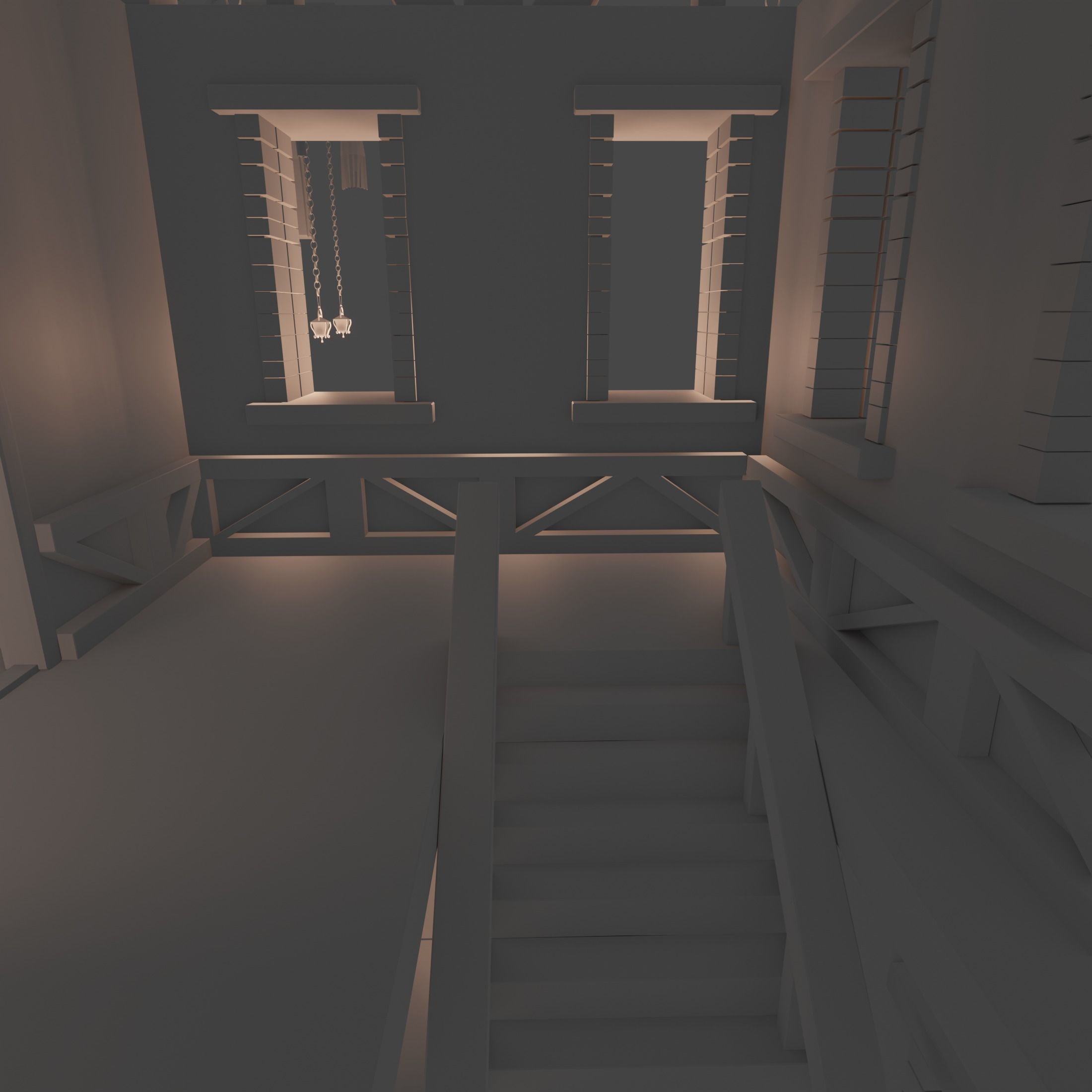 Big fantasy Inn 3D model_12