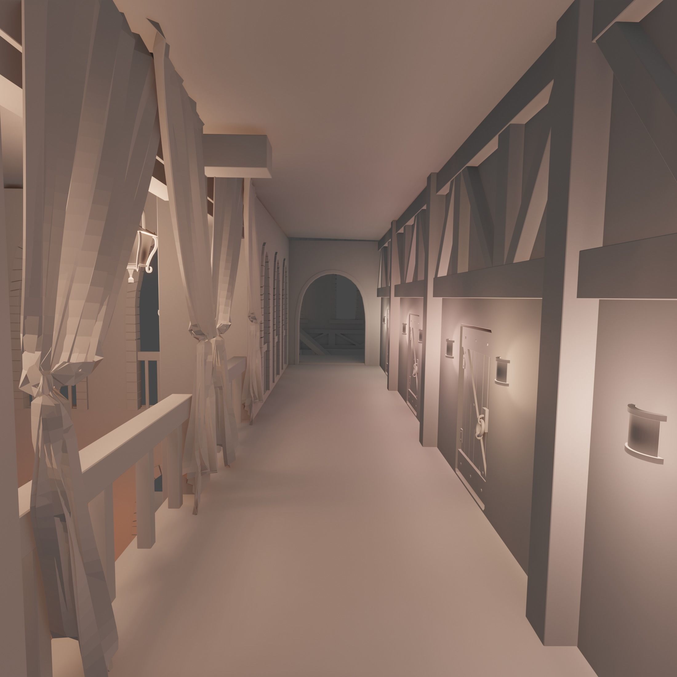 Big fantasy Inn 3D model_10