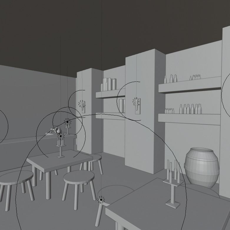 Big fantasy Inn 3D model_21