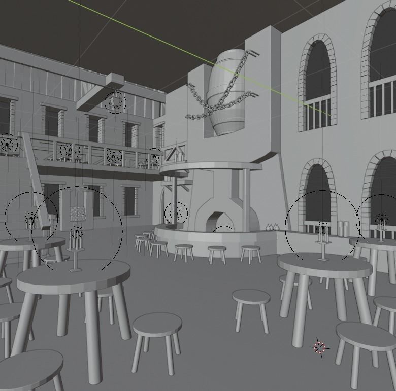 Big fantasy Inn 3D model_5