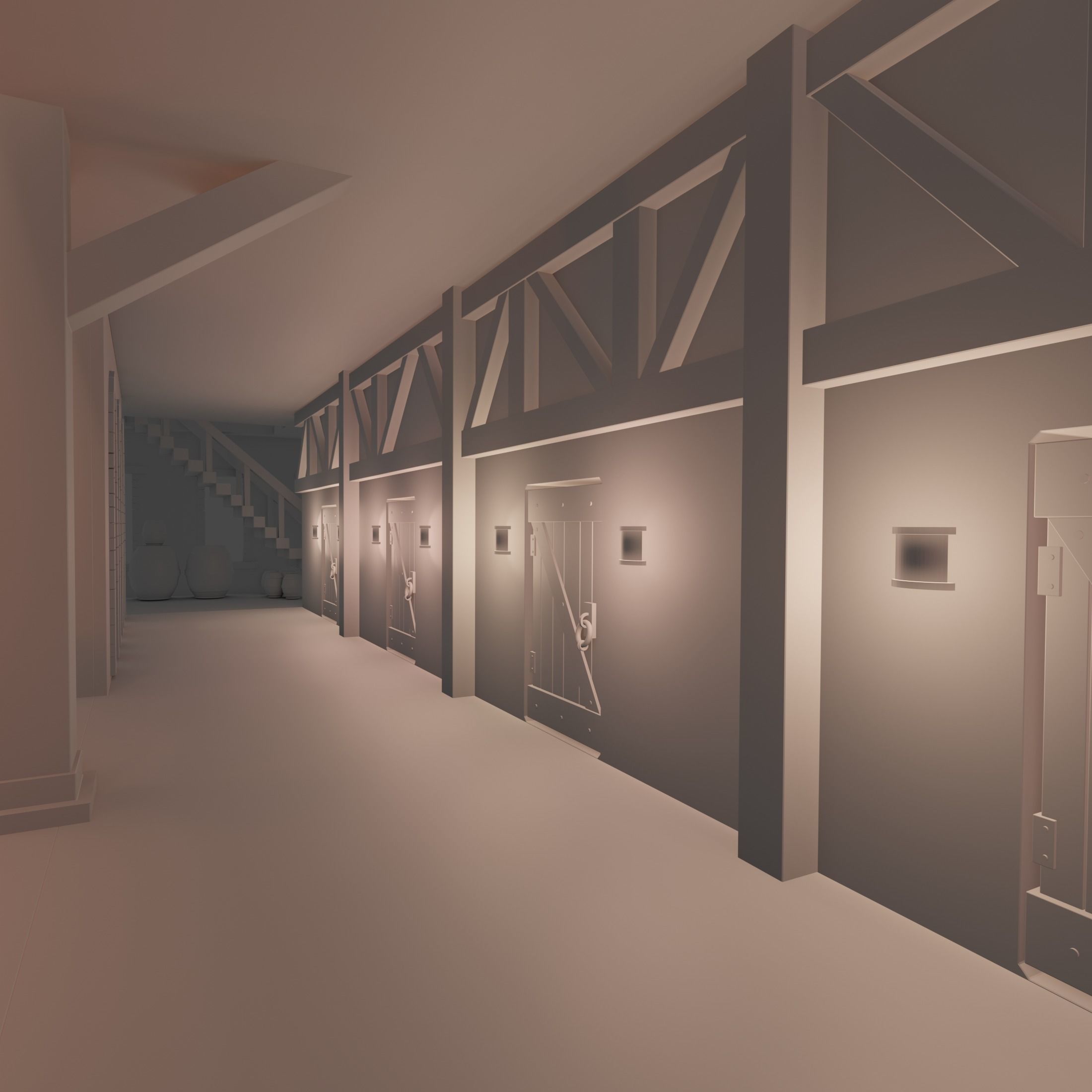 Big fantasy Inn 3D model_24