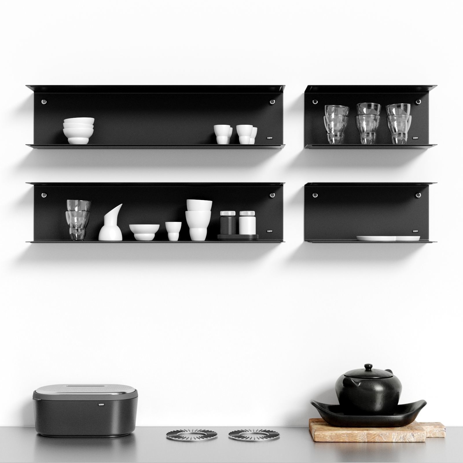 Vipp Shelves and original accessories 3D model_1