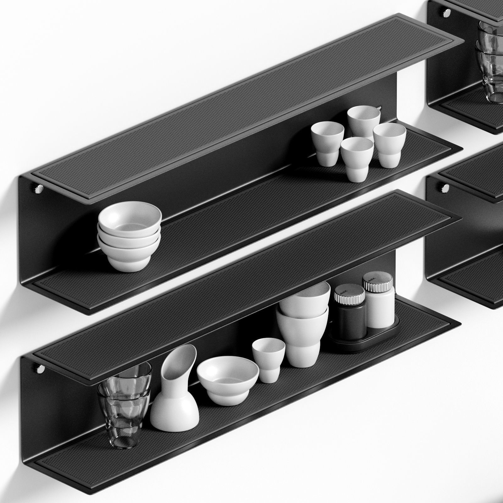 Vipp Shelves and original accessories 3D model_0