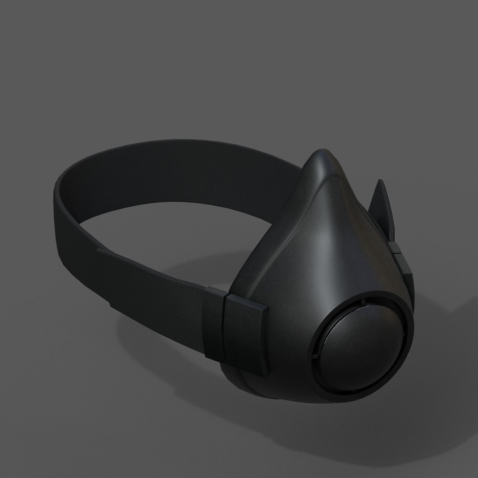 Gas mask isolated protection scifi fantasy futuristic  Low-poly 3D model_3