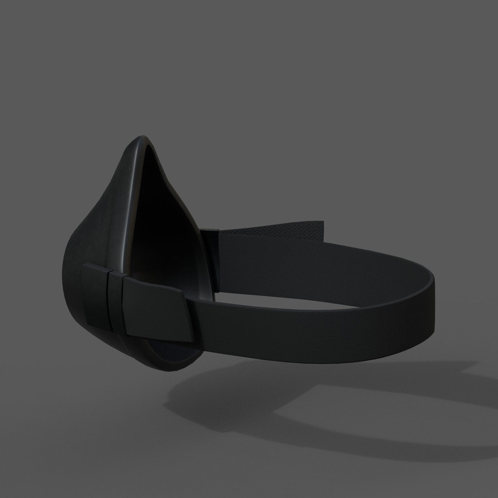 Gas mask isolated protection scifi fantasy futuristic  Low-poly 3D model_5