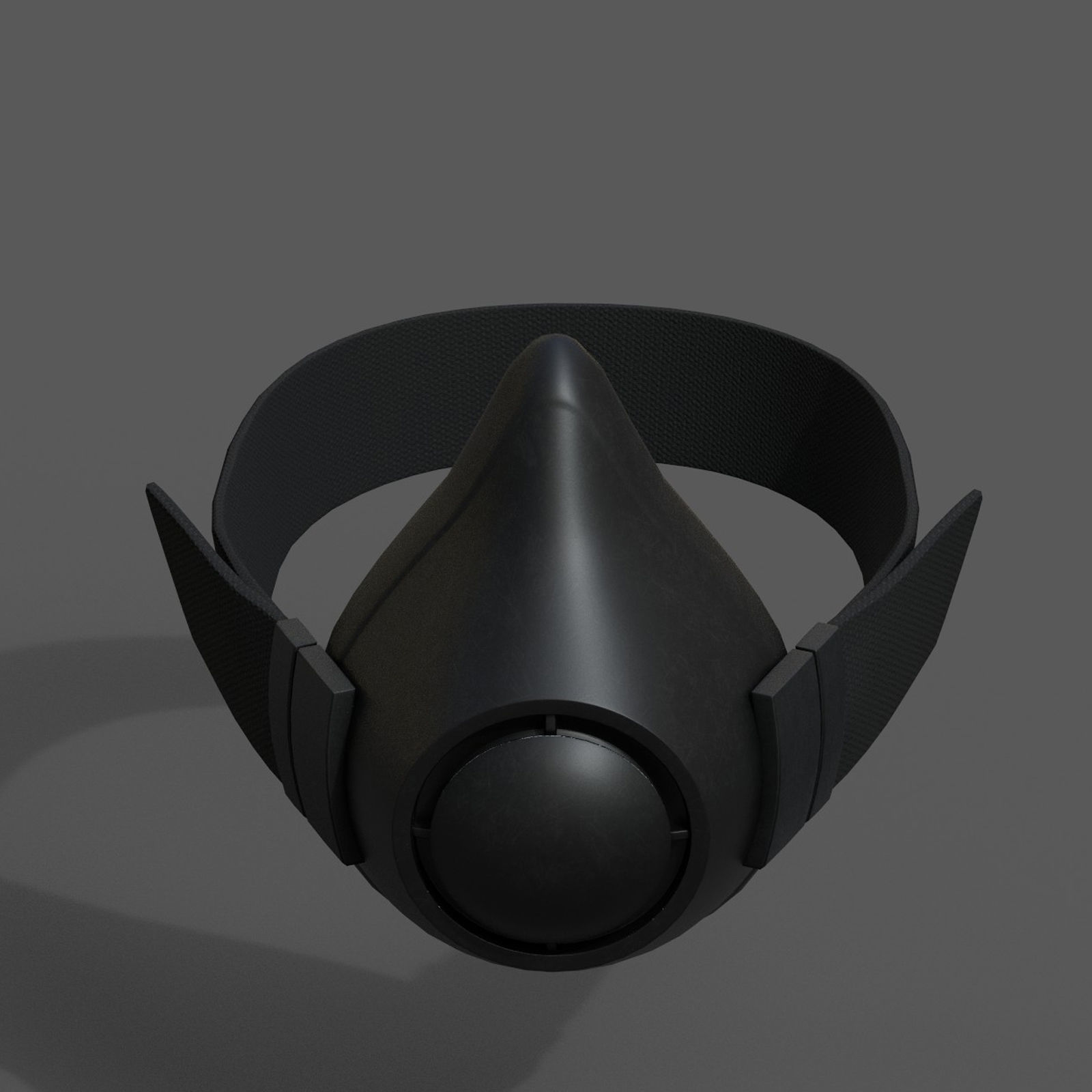 Gas mask isolated protection scifi fantasy futuristic  Low-poly 3D model_8