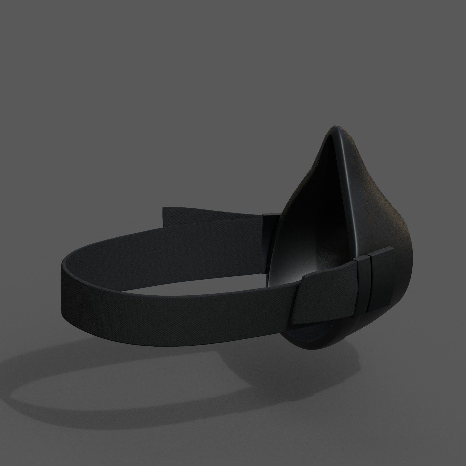 Gas mask isolated protection scifi fantasy futuristic  Low-poly 3D model_6