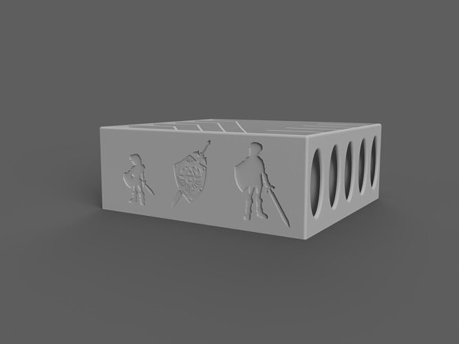 LoZ OoT N64 5 Game Cartridge Holder 3D print model