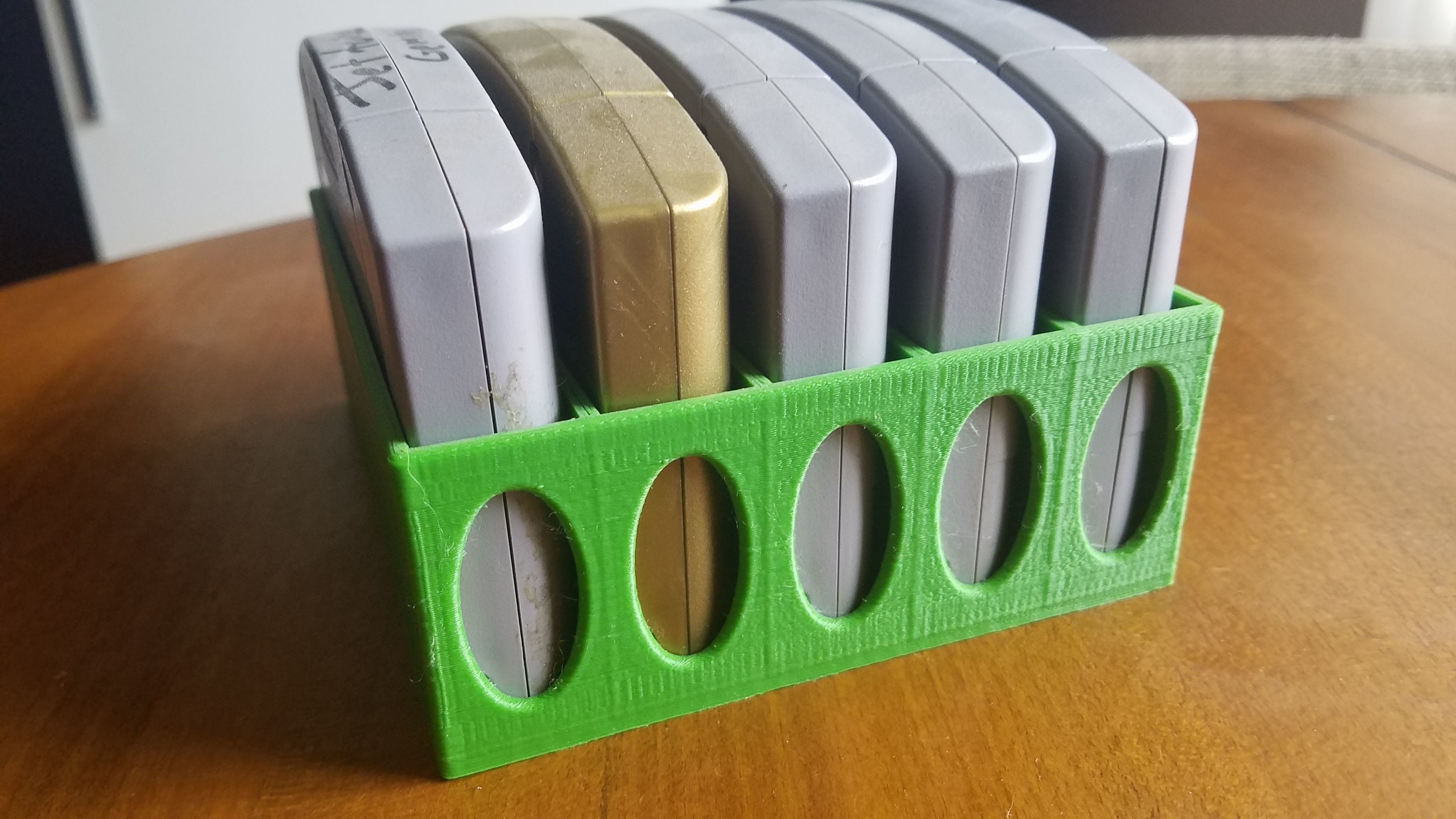 LoZ OoT N64 5 Game Cartridge Holder 3D print model_3