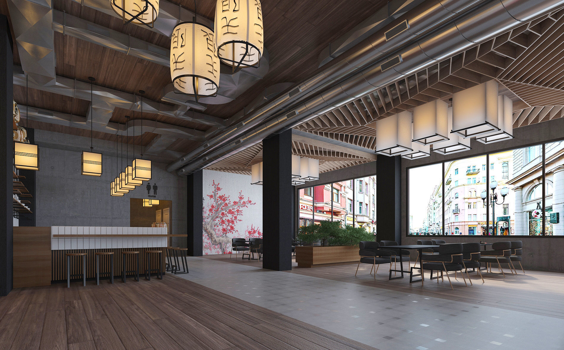 Japanese Sushi Restaurant 3D model_7