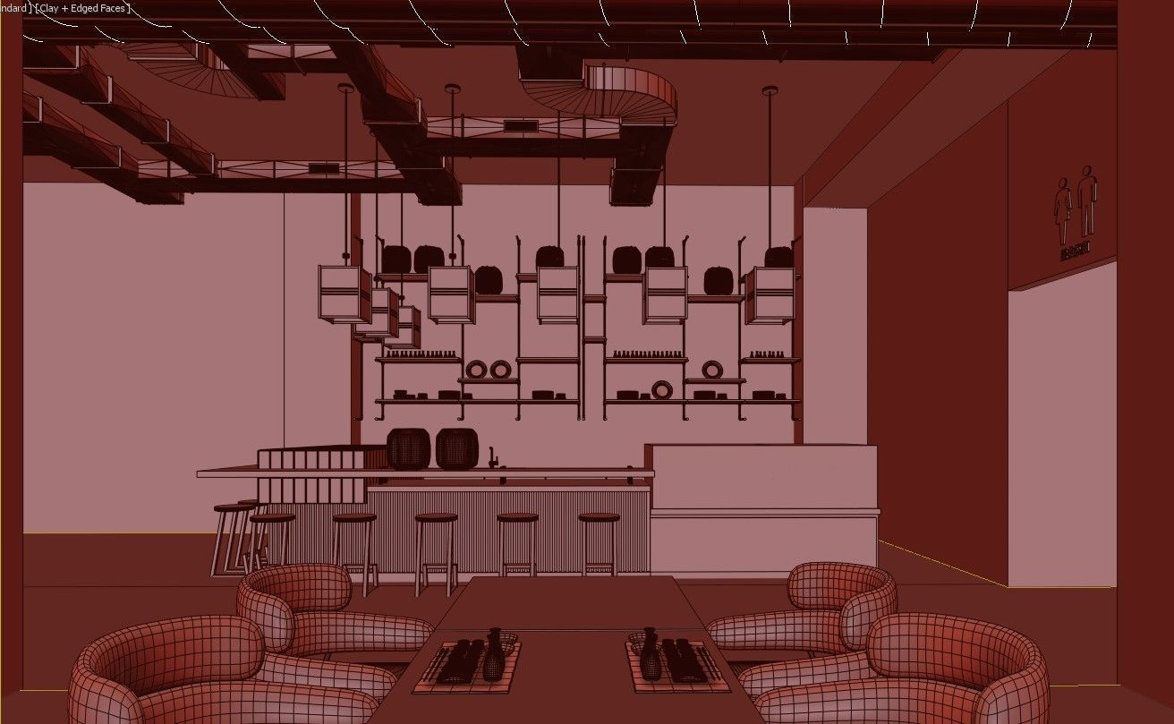 Japanese Sushi Restaurant 3D model_17